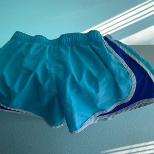 Light blue Nike running shorts size medium